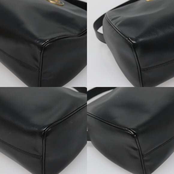 CELINE Hand Bag Leather Black Gold - Picture 10 of 12